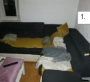 Kutna sjedeća garnitura (tkanina, umjetna koža)