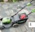 Akumulatorska vrtna kosilica Greenworks Tools