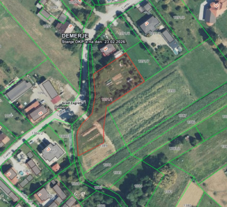 Građevinsko zemljište - u udjelu 343/2704, Demerje, 10251 Hrvatski Leskovac