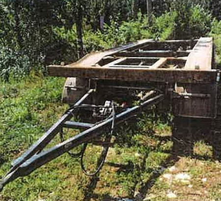 Prikolica za prijevoz kontejnera Hueffermann HAR 18.67, godište 2014