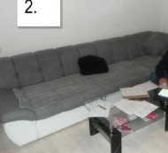 Kutna sjedeća garnitura (tkanina, umjetna koža)