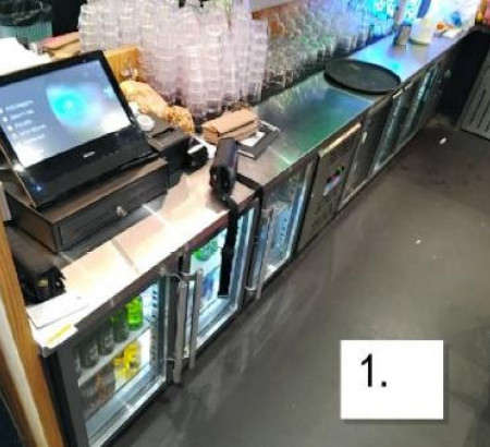 Inox pult s hladnjakom
