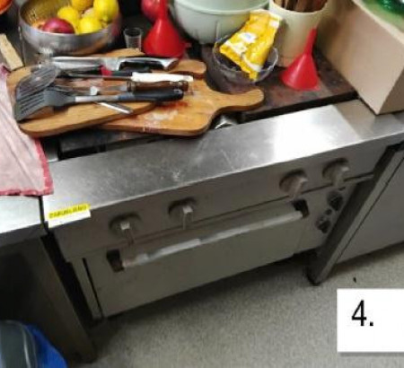 Inox ugostiteljski štednjak