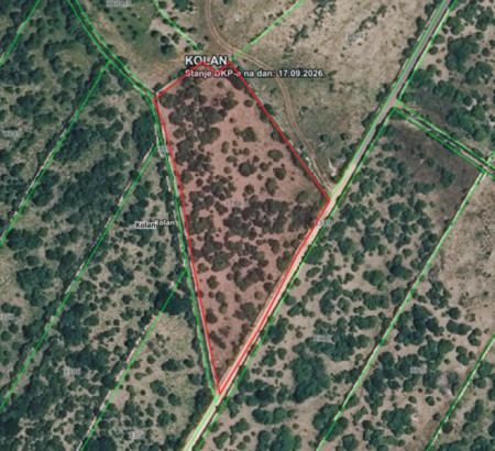 Poljoprivredno šumsko zemljište br. 1, Kolan, 23251 Kolan, Otok Pag